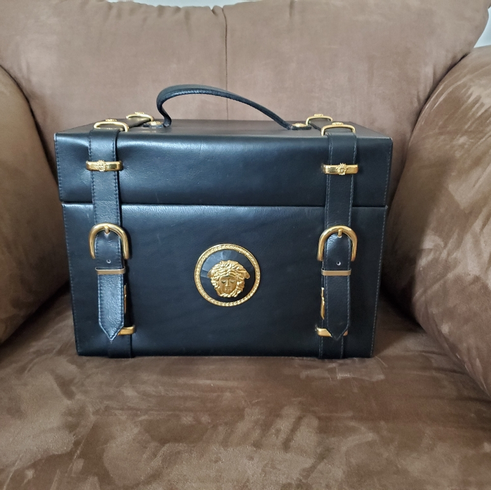 Authentic Rare Vintage Versace Train Case Toiletry - Picture 4 of 14